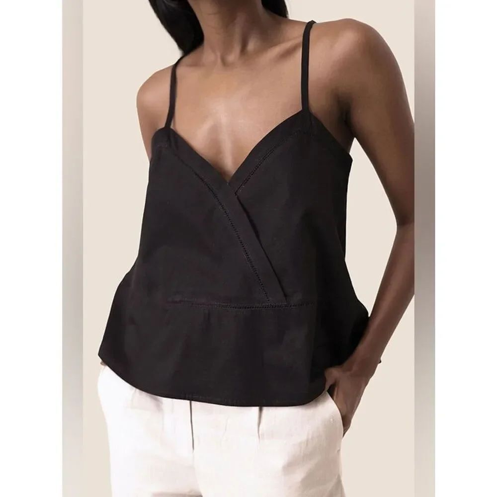 Reistor V-neck Camisole in Black